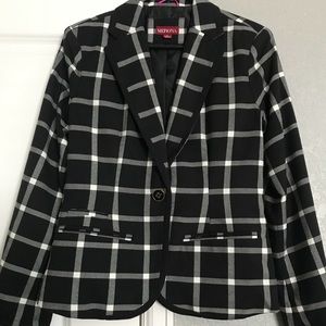 Plaid Print Blazer